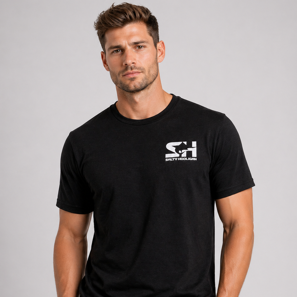 Salty Hooligan Logo Tee - Black