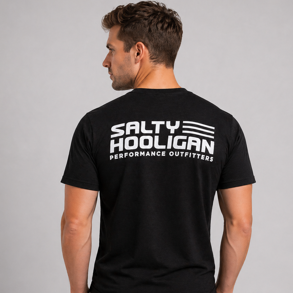 Salty Hooligan Logo Tee - Black