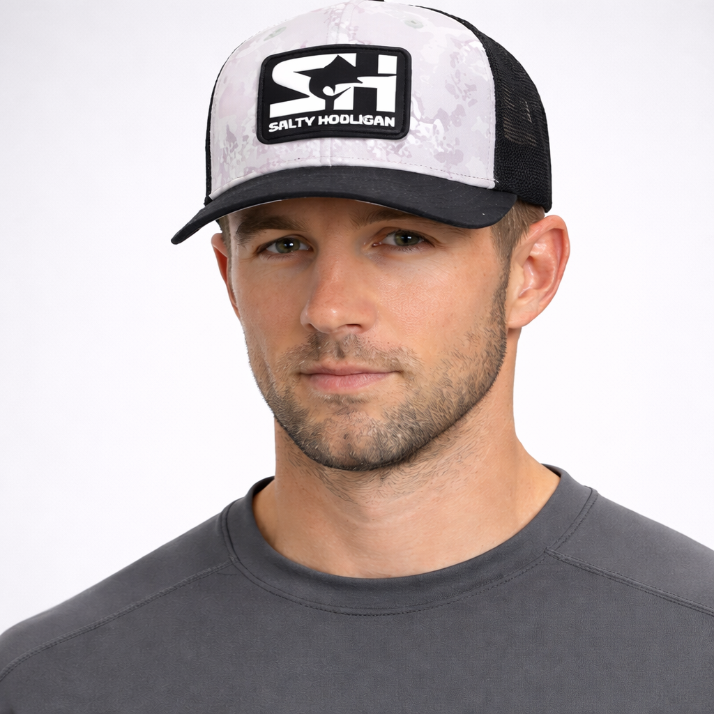 Grey Camo Trucker