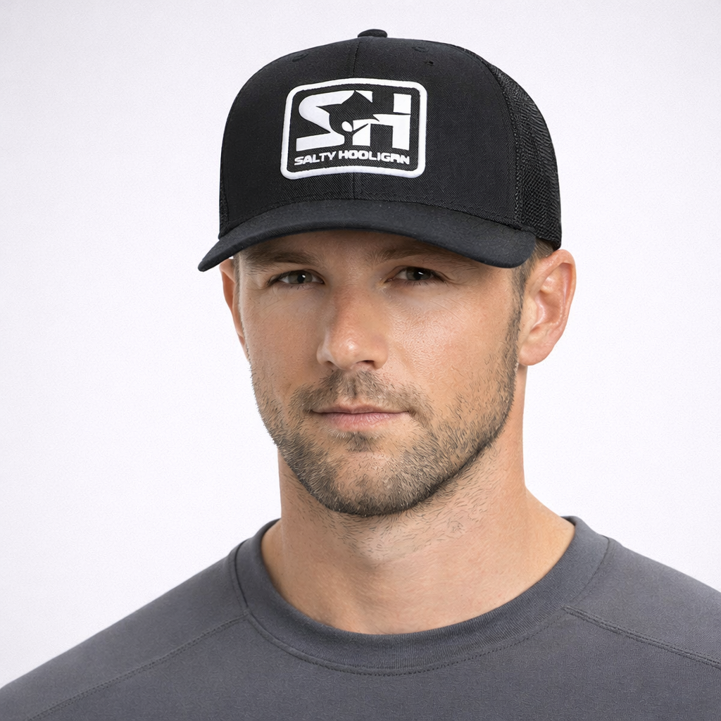 Rubber Logo Trucker - Black