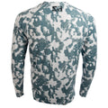Riptide Performance long sleeve shirt in lead grey and white camo, back view