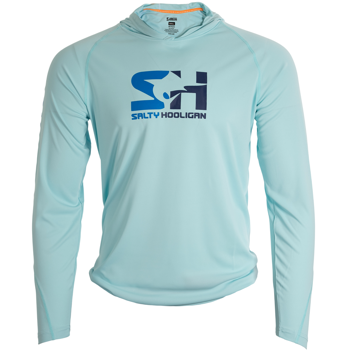 Team Hooligan Performance Hoodie in light blue, front view