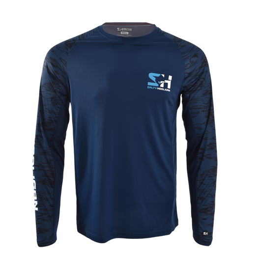 OFFSHORE PURSUIT CREW LONG SLEEVE - NAVY BLUE