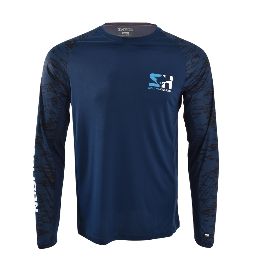 Offshore Pursuit Crew Long Sleeve - Navy Blue