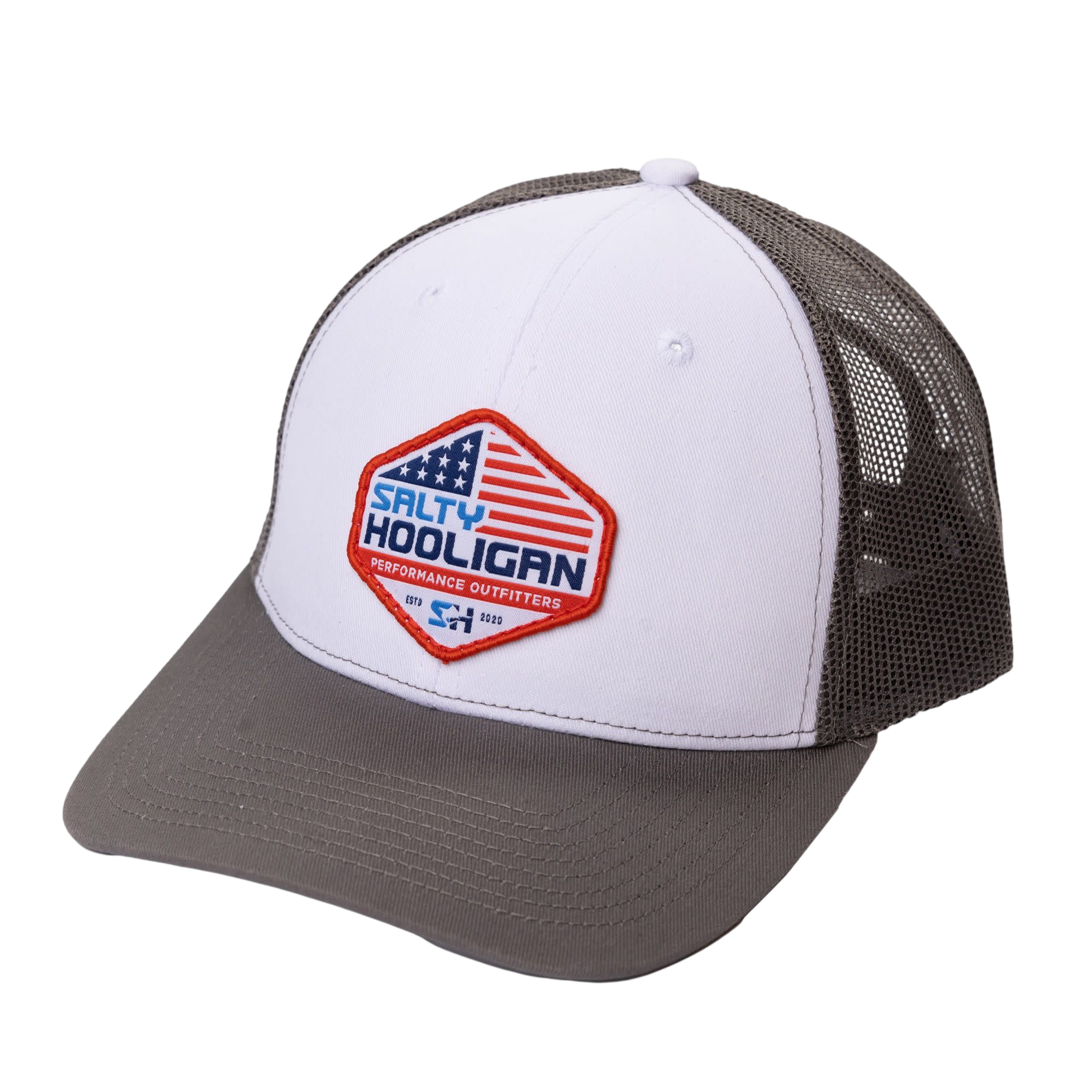 FLAG TRUCKER - GREYFLAG TRUCKER - GREYFLAG TRUCKER - GREY – Salty Hooligan