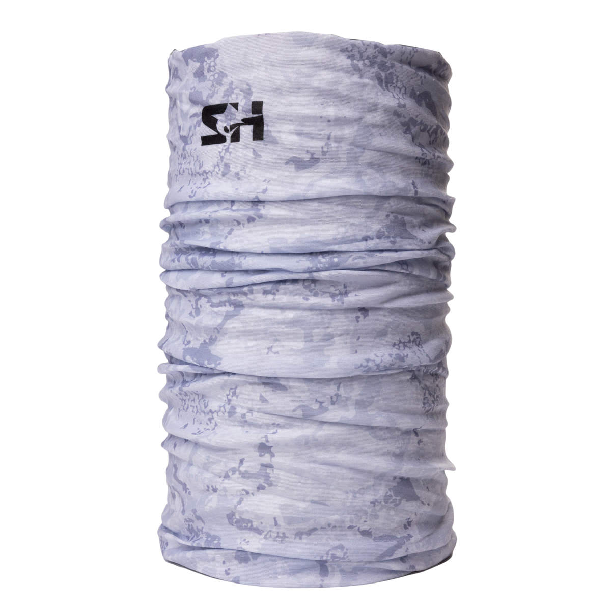 Hooligan Classic Face Wrap neck gaiter in blue camo, front view