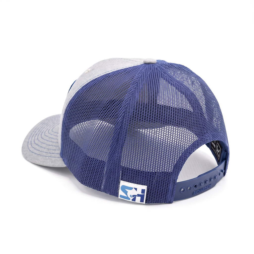 SH Marlin Patch Trucker - Heather Grey, back
