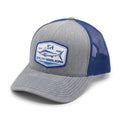 SH Marlin Patch Trucker - Heather Grey, front
