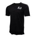 Salty Hooligan Logo Tee in black, front view