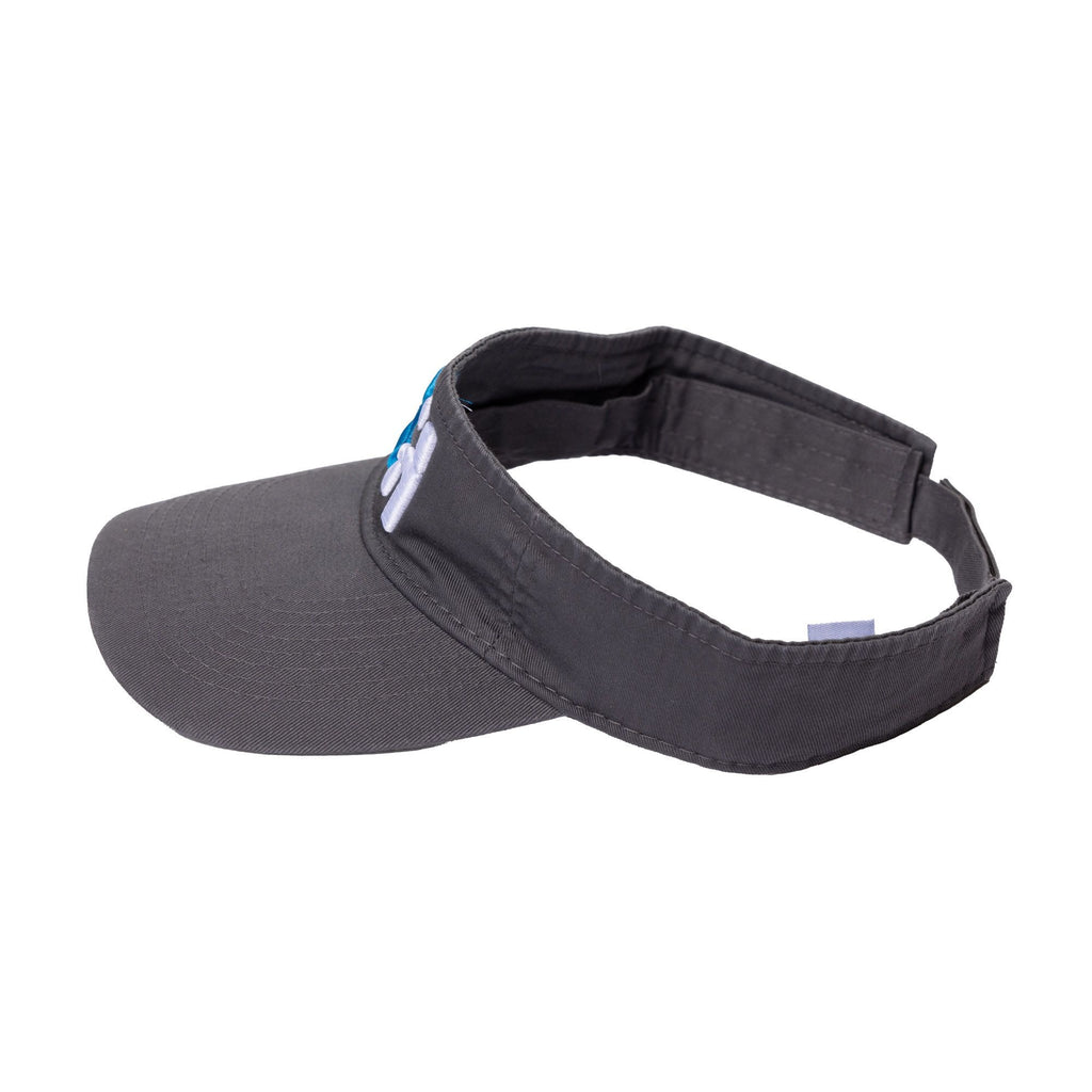 Logo Stitch Visor in grey with embroidered SH logo, side view
