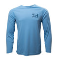 Men's Solar Tech Long Sleeve in light blue, front view