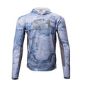 Hooligan Solar Vent Hoodie in blue camo, front view