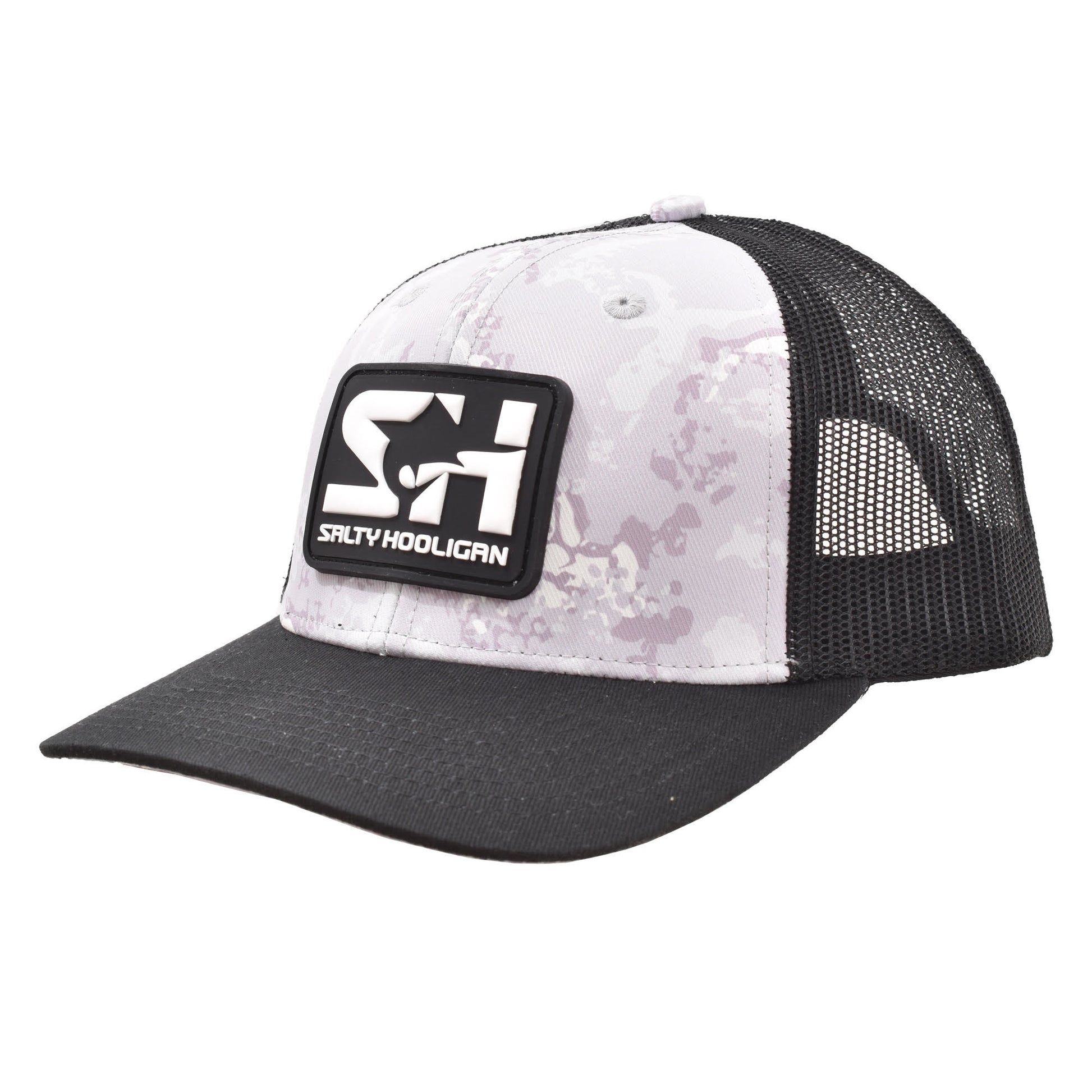 Salt Life Rod & Gun Club Trucker Hat Grey Camo / One Size