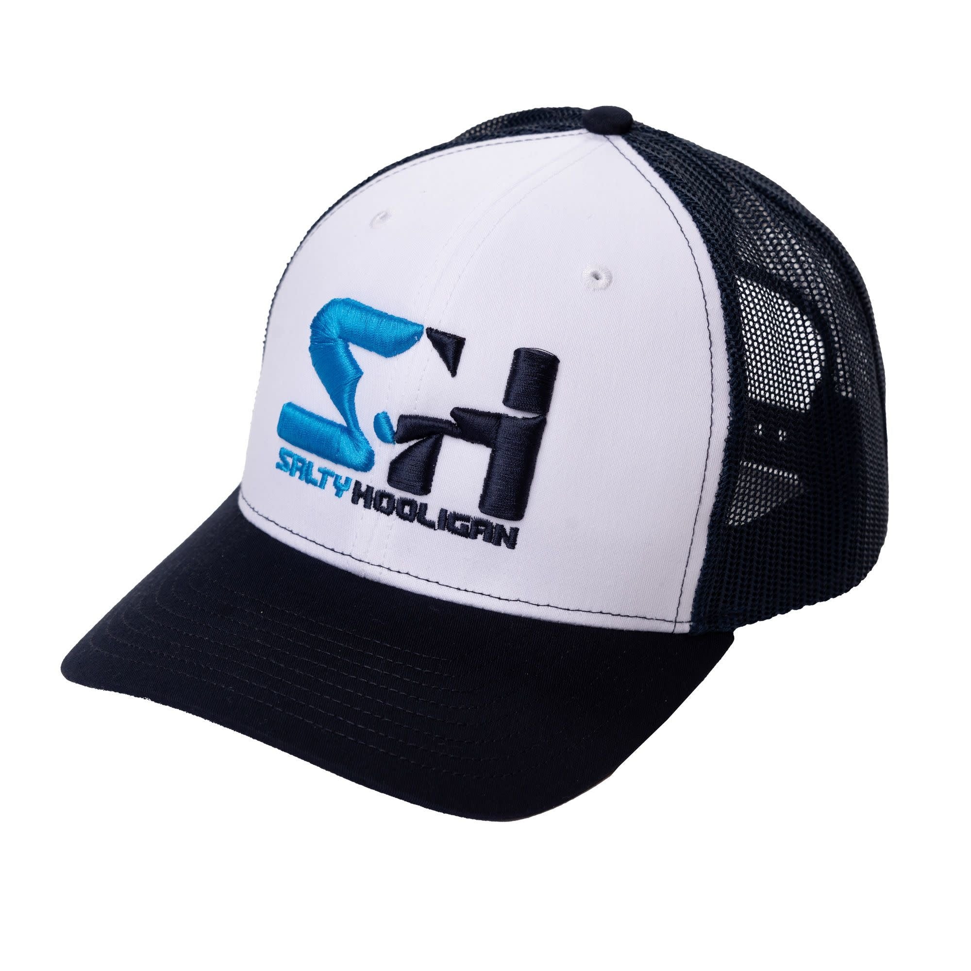 STITCH LOGO TRUCKER - WHITE/NAVY